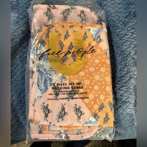 NWT Free People Understated Leather Collab Packing Cubes-Set of 2